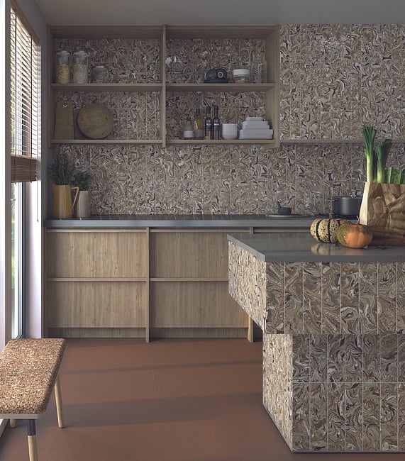 פורצלן דמוי שיש חום-אפור, גימור מט בשילוב מבריק 
גודל: 8*31.5 
קיימים גוונים נוספים בסדרה 
לפי הזמנה מיוחדת - 6 שבועות


