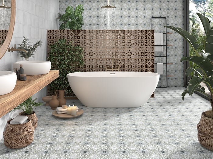 דמוי פסיפס ירוק-אפור,R10 נגד החלקה. 
גודל: 20*20 
תוצרת ספרד 
