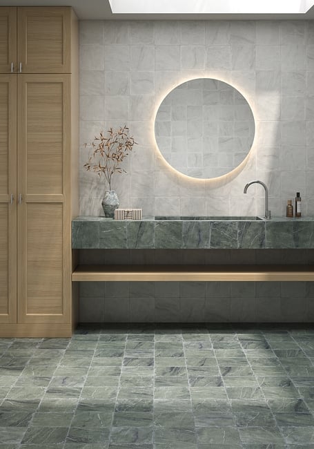 דמוי שיש ירוק, גוונים שונים. R11 נגד החלקה. 
גודל: 20*20 
תוצרת ספרד 
הזמנה מיוחדת - 6 שבועות