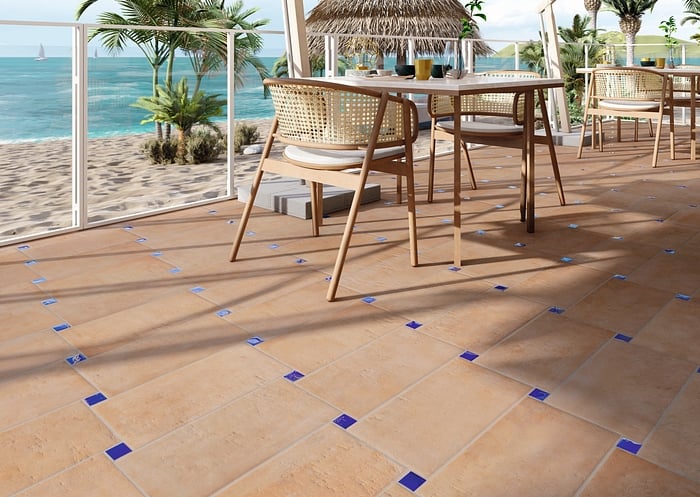 פורצלן קלינקר-חום, R11 נגד החלקה. 
גודל: 22.5*45 
תוצרת ספרד  
 
