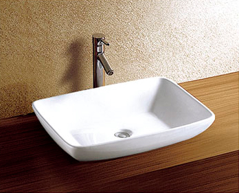 כיור מונח. 
גודל: 59*44 ס"מ. 
גובה: 12 ס"מ. 
