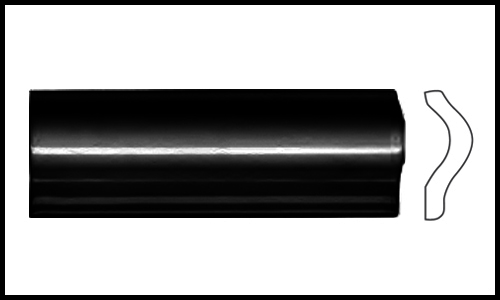 קרניז הפרדה, שחור מבריק, גודל 5X15