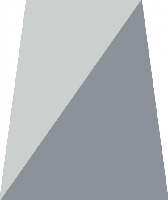קרמיקה פרמידה כחול-לבן לקיר. 
גודל: 15*12.5