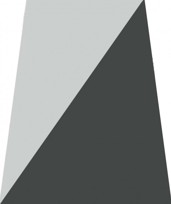 קרמיקה פרמידה שחור-לבן מט לריק. 
גודל: 15*12.5