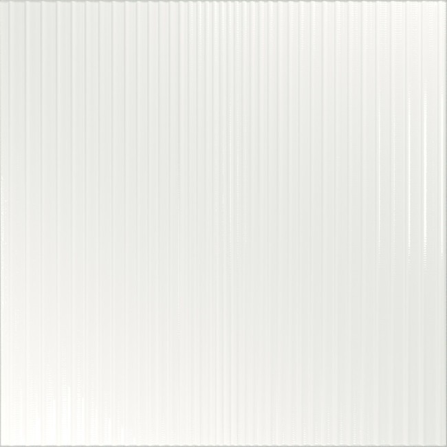 אריח לבן פסים מבריק. 
גודל: 25*25