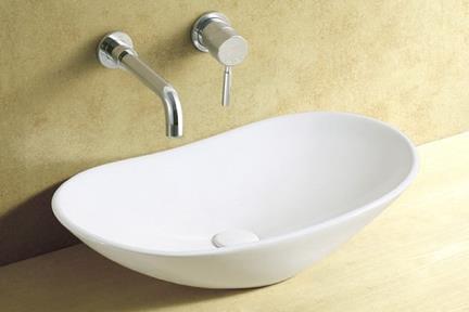  כיור מונח לחדר אמבטיה L6300-1. כיור מונח לבן מבריק 
גודל 63*36 
