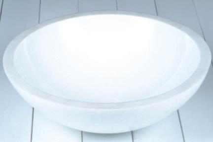  כיור אמבטיה מונח עשוי זכוכית GG4320. כיור זכוכית לבן 
קוטר 42 ס"מ 
