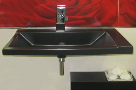  כיור מונח לחדר אמבטיה 8219. כיור על משטח-חצי בפנים תוצרת VALDAMA איטליה 
יכול גם להיות כיור קיר 
מידה 80X38 
שחור מט