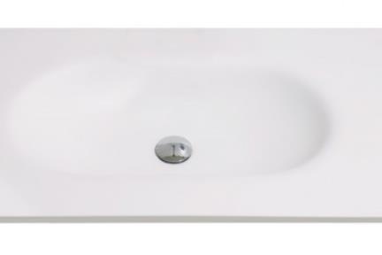  כיור מונח לחדר אמבטיה B6274. כיור לבן אבן מלאכותית. 
גודל: 46*120