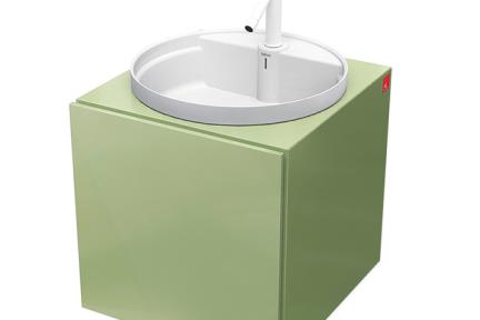  ארונות אמבטיה לאחסון  4300-6 + B412-1. ארון ירוק עם כיור לבן חצי בפנים 
גודל ארון: 43*45 
גודל כיור: קוטר 40